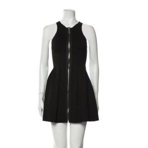 Maje Black Zipper Cocktail Dress